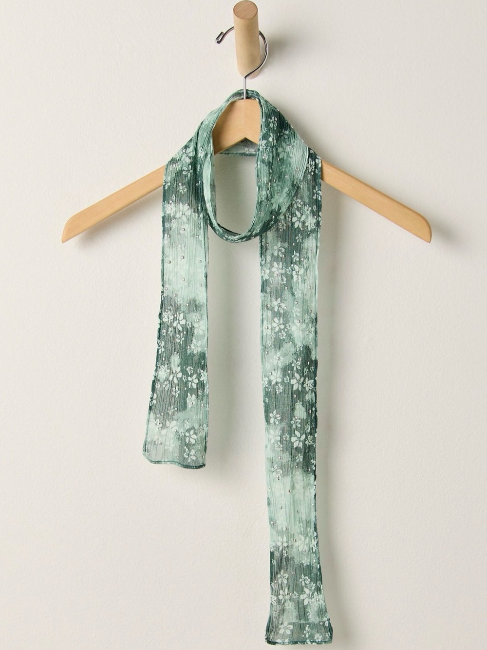 NWT Free People Matcha Rori Suede Tote  w/ FP Ultra Skinny Scarf & Cherry Charm - Picture 3 of 16